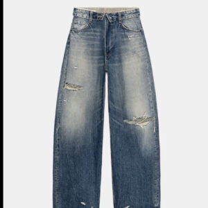 DAMAGE BAGGY WASHED JEANS