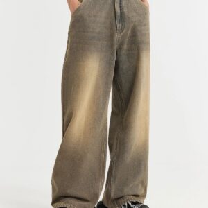 BROWN BAGGY JEANS