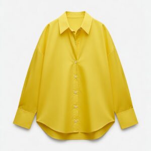YELLOW BUTTON DOWN SHIRT