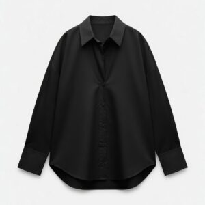 BLACK BUTTON DOWN SHIRT
